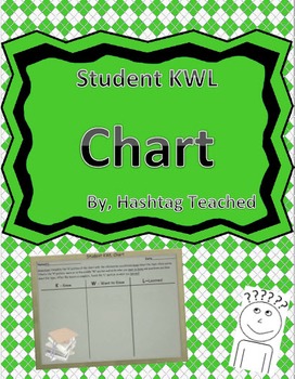 Preview of Student KWL Chart Template