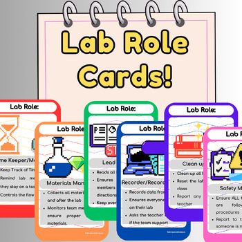 Preview of Student Lab Role Cards!