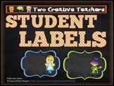 Student Labels - Alice in Wonderland Theme