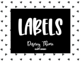 Student Labels - Disney Theme