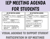 Student Lead IEP meeting Agenda with visuals / Life Skills