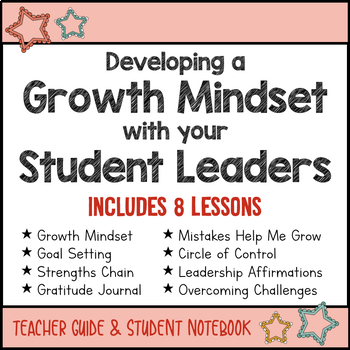 Preview of Elementary Student Council Growth Mindset Leadership Lessons