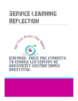 Preview of Student Leadership: Service Hours Reflection