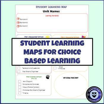 Preview of Student Learning Map For Choice Based Learning