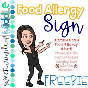 Preview of Food Allergy Sign