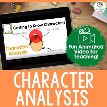 Preview of VIDEO:  Character Analysis in Fiction (Reading Skill Instruction)