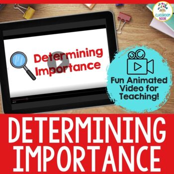 Preview of VIDEO:  Determining Importance (Reading Comprehension Strategy Instruction)
