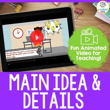 Preview of VIDEO:  Main Idea & Supporting Details (Reading Skill Instruction)