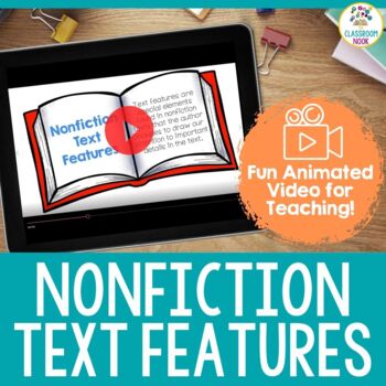 Preview of VIDEO:  Nonfiction Text Features (graphs, photographs, labels, maps, & MORE!)