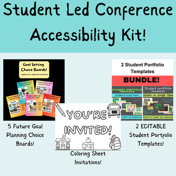 Preview of Student Led Conference Accessibility Kit!