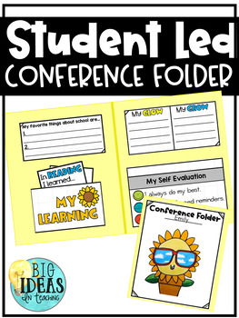 Preview of Student Led Conference Folder for Parent Teacher Conferences