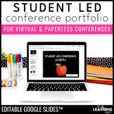 Student Led Conferences Google Slides | Editable Digital P