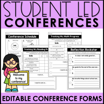 Preview of Student Led Conference Pack | Parent Teacher Conferences