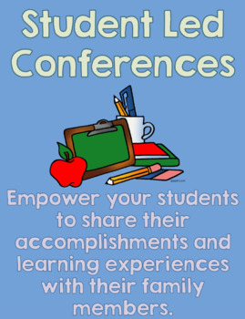 Preview of Student Led Conference Package: For Parent Teacher Conference Night
