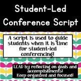 Student-Led Conference Script Leadership