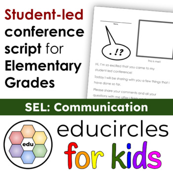 Preview of NO PREP Student-Led Conference Script (Grades 1-4) Social Emotional Learning