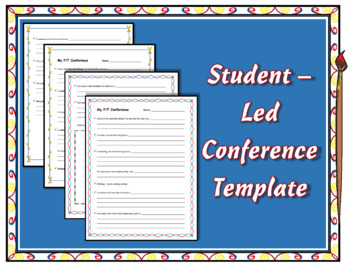 Preview of Student-Led Conference Template