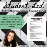 Editable: Student-Led Conferences Checklist