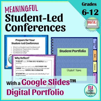 Preview of Student-Led Conferences Digital Student Portfolios | Digital