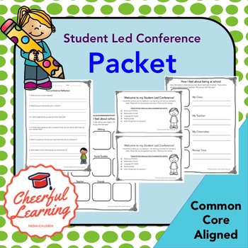 Preview of Student Led Conferences Packet- Common Core Aligned