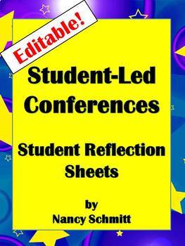 Preview of Student Led Conference Forms-Editable
