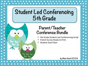 Preview of Student Led Conferencing Bundle - 5th Grade