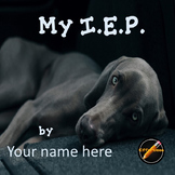 Student Led I.E.P. Meeting Editable Power Point/PDF: Dog Theme