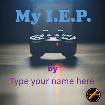 Preview of Student Led I.E.P. Meeting Editable Power Point/PDF: Video Game Theme