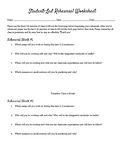 Student-Led Rehearsal Worksheet