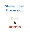 Student Led or Shared Inquiry Discussion Dos and Don't Posters