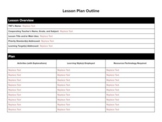 Student Lesson Plan Outline 