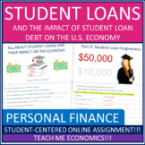 Student Loans and Debt Personal Finance Project High School Economics Webquest