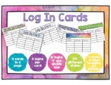 Student Log In Cards for Distance Learning & the Classroom