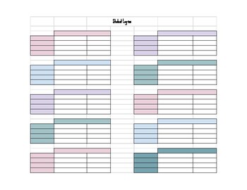 Preview of Student Log-In Chart