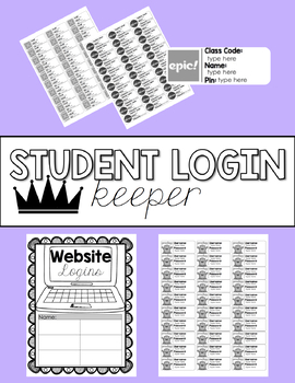 Preview of Student Login & Password Keeper