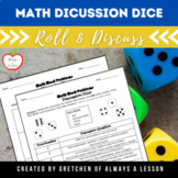 Student Math Discussion Dice for Word Problems