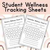 Student Mental Health Wellness Check-In Sheets | Mood and 