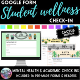 Student Mental health & academic check-in google forms: Cactus
