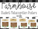 Student Metacognition Posters (Farmhouse Syle, English and