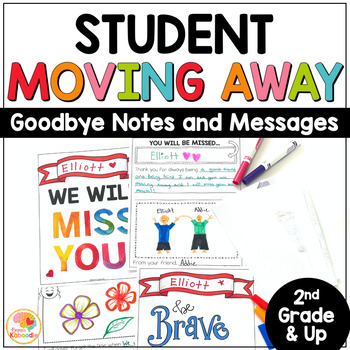 Preview of Student Moving Away Goodbye Memory Book | Goodbye Gift to Student Moving Away