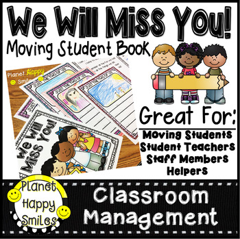 Preview of Student Moving Memory Book, We Will Miss You!