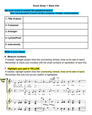 Student Music Score Study Guide: Use with ANY new Choir Music!