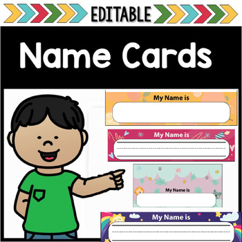 Preview of Student Name Cards (EDITABLE)