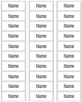 Student Name Tag Labels {Editable} by Sprout Classrooms | TpT