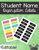 Student Name Labels