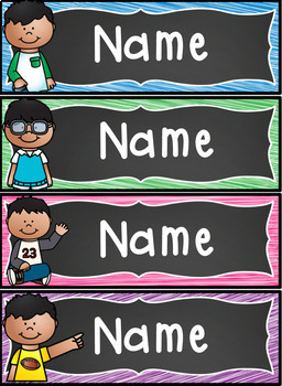 Student Name Tags {Chalkboard Locker Tub Labels} by Miss Jacobs Little ...