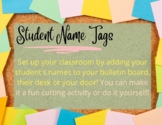 Student Name Tags (Cutting activity)