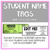 Student Name Tags *EDITABLE*