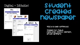 Student Newspaper Template: Digital and Editable!