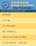 Student Non-Negotiables Behavior Poster/Handout